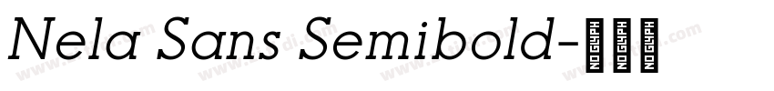 Nela Sans Semibold字体转换